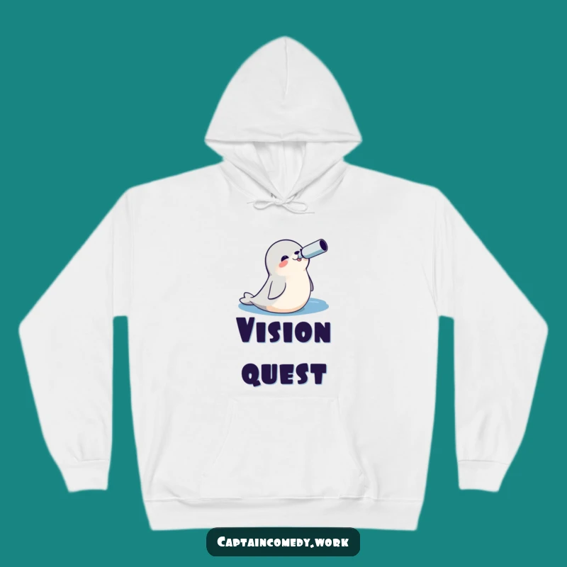 Funny Seal Explorer Hoodie: Cozy Ocean Adventure Sweatshirt Gift
